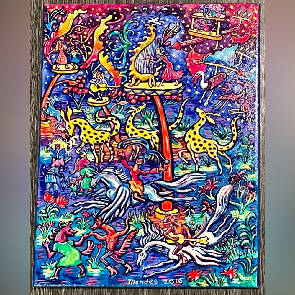 ‼️SOLD‼️ So much detail in this vibrant original!